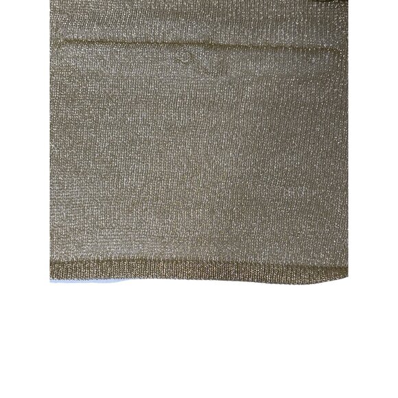 Cult Gaia Alonza Knit Dress in Gold Large New Womens Mini Metallic Cocktail - Picture 10 of 17